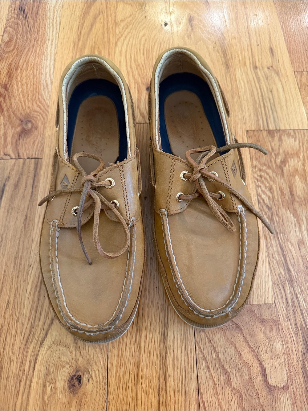 Sperry Gold Cup Tan Leather 2-Eye Boat Shoes
